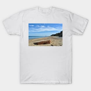 World War Two pillbox on the beach, Norfolk T-Shirt